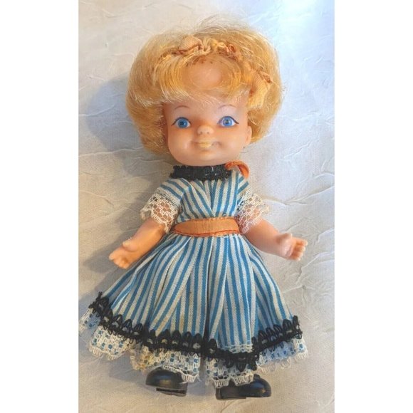 Miss Muffet Doll 1968 Kutter Blonde Nursery Rhyme Lil Arnold Hong Kong Vtg Boxed - Picture 12 of 13